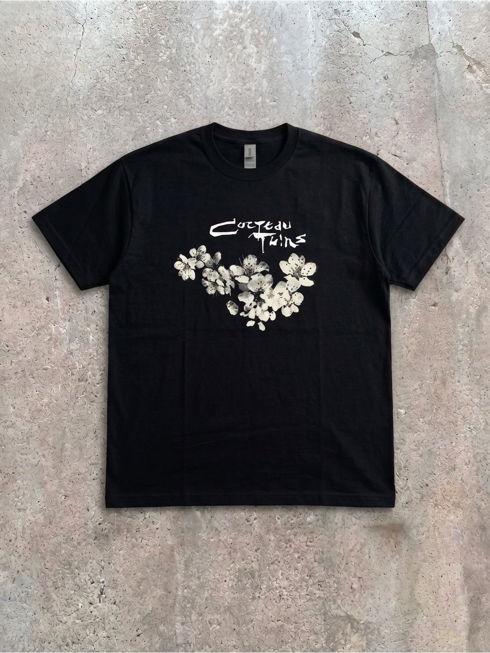 Cocteau Twins Floral Cherry Blossom Dream Pop Black Band Graphic T-Shirt